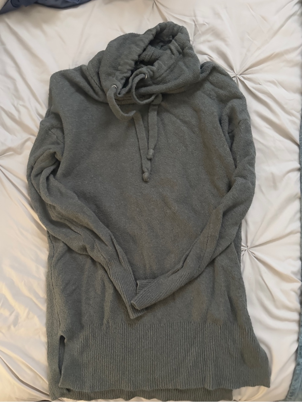 Gray-Green Cozy Funnel / Turtle Neck Sweater